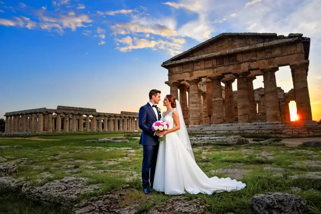 foto location sposi Paestum